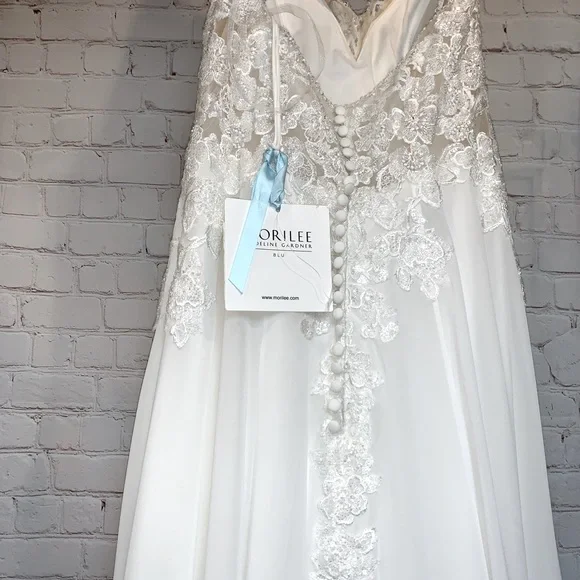 NEW Mori Lee Ailani Ivory Bridal Gown Wedding Dress Style 5873 Size 10 - Picture 10 of 16